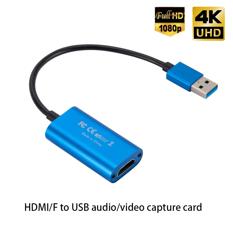 GRWIBEOU USB kartica za video snimanje 1080P 4K USB na HDMI kompatibilna kutija za video snimanje Macbook PS4 igra računalo live media kamera