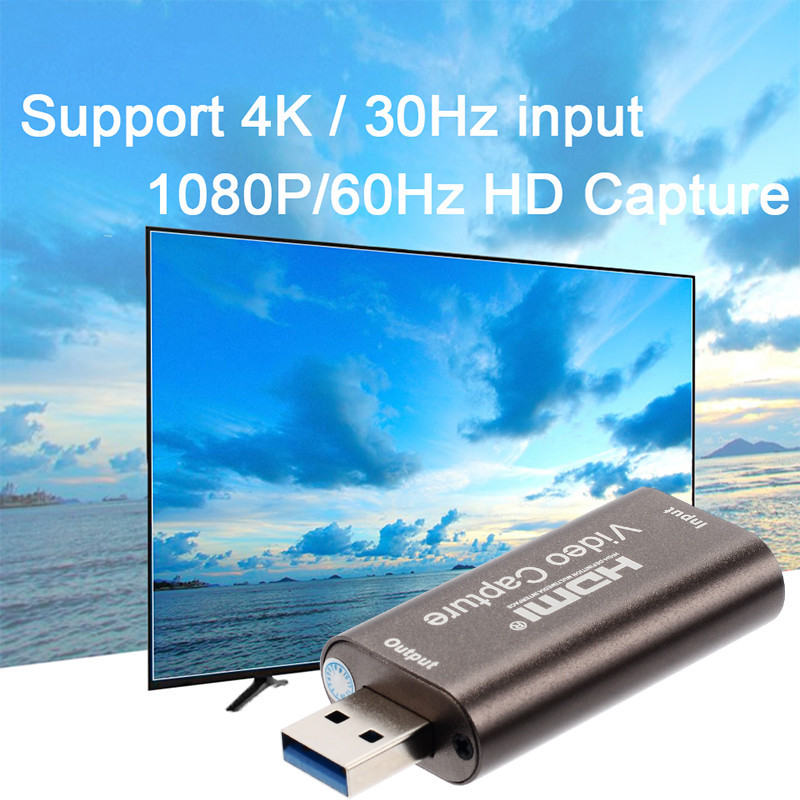 4K USB3.0 USB2.0 audio-videó rögzítő kártya HDMI - USB 3.0 2.0 gyűjtőkártya élő közvetítés lemezes kamera kapcsoló játékrögzítés