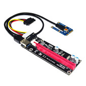 Mini PCIe - PCI express 16X Riser laptop külső grafikus kártyához EXP GDC BTC Antminer Miner mPCIe - PCI-e slot bányászati kártya