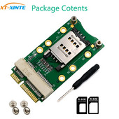 Mini PCI-E adapterio kortelė mPCIe su SIM kortelės lizdu, skirta 3G 4G moduliui USIM kortelės lizdo plėtinys / WWAN LTE / GPS kortelės stalinis nešiojamasis kompiuteris