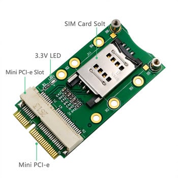 Mini PCI-E адаптерна карта mPCIe със слот за SIM карта за 3G 4G модул Разширение на слота за USIM карта / WWAN LTE / GPS карта Настолен лаптоп