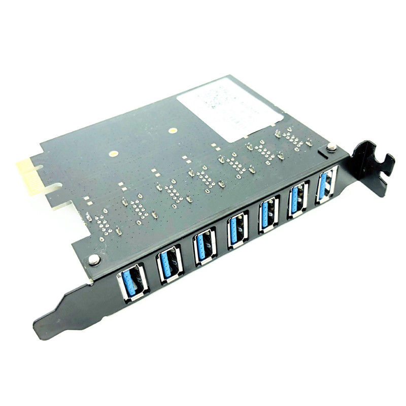 USB 3.0 PCI-E adapter kartice za proširenje 7 priključaka USB 3.0 hub adapter vanjski kontroler PCI-E ekstender PCI Express kartica za stolno računalo