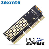 Zexmte NVME adapteris PCIe 16x M.2 NVMe adapteris M.2 į PCIE3.06 išplėtimo plokštės kietojo disko adapterio palaikymas PCIe x4x8x16 lizdas A Pci
