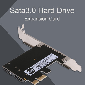 PCI-E PCI Express към SATA 3.0 разширителна карта със скоба 2-портов SATA III 6Gbps разширителен адаптер pci e sata3 pcie sata 3 карта
