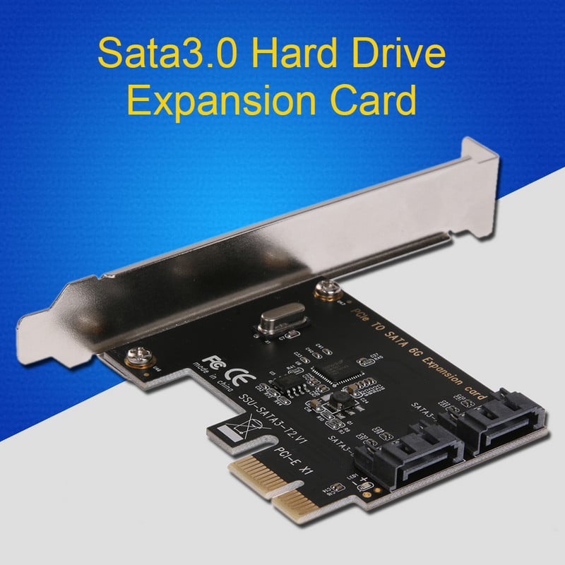 Placă de extensie PCI-E PCI Express la SATA 3.0 cu suport Adaptor de expansiune SATA III 6Gbps cu 2 porturi placă pci e sata3 pcie sata 3