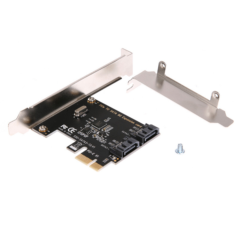 Placă de extensie PCI-E PCI Express la SATA 3.0 cu suport Adaptor de expansiune SATA III 6Gbps cu 2 porturi placă pci e sata3 pcie sata 3