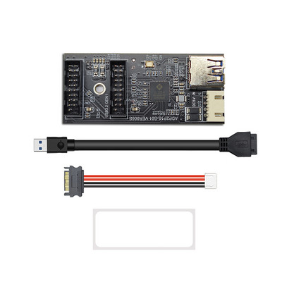 19pin na tip E + 19pin na matičnu ploču 1 na 2 Splitter USB 3.2 GEN 1 Hub Adapter konektor A-KEY 19pin na Dual 19P karticu za proširenje