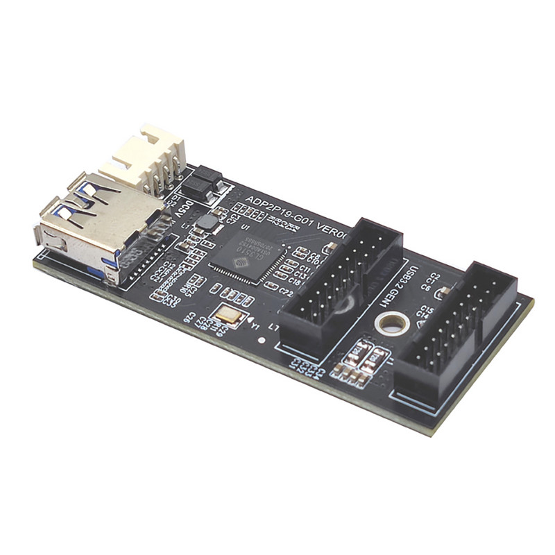 19pin na tip E + 19pin na matičnu ploču 1 na 2 Splitter USB 3.2 GEN 1 Hub Adapter konektor A-KEY 19pin na Dual 19P karticu za proširenje