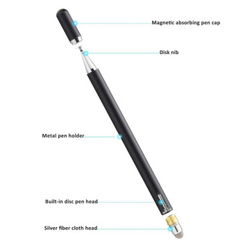 RYRA Magnetic 2 σε 1 Universal Stylus Pen για τηλέφωνο tablet Android Ios Τηλέφωνο σχεδίασης Tablet Capacitive Touch Pen Αξεσουάρ iPad