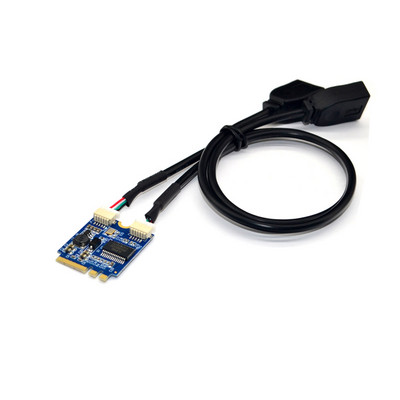 H1111Z M.2 - USB felszálló kártya M.2 NGFF KEY AE két portos USB2.0 bővítőkártya átalakító kábel USB M.2 felszálló USB kábel adapter