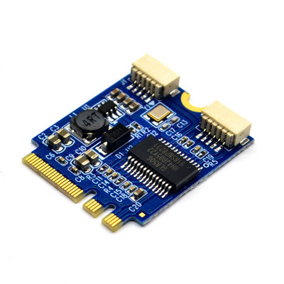 H1111Z Rozširujúca karta M.2 na USB, konvertorový kábel M.2 NGFF KEY AE na duálny port USB 2.0, adaptér kábla USB, rozširujúca karta M.2