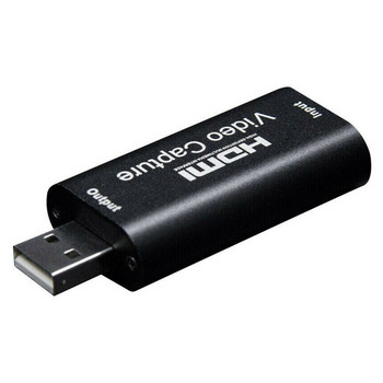 Mini 4K 1080P HDMI σε USB 2.0 Κουτί εγγραφής καρτών παιχνιδιών λήψης βίντεο για υπολογιστή Youtube OBS κ.λπ. Ζωντανή μετάδοση ροής D14