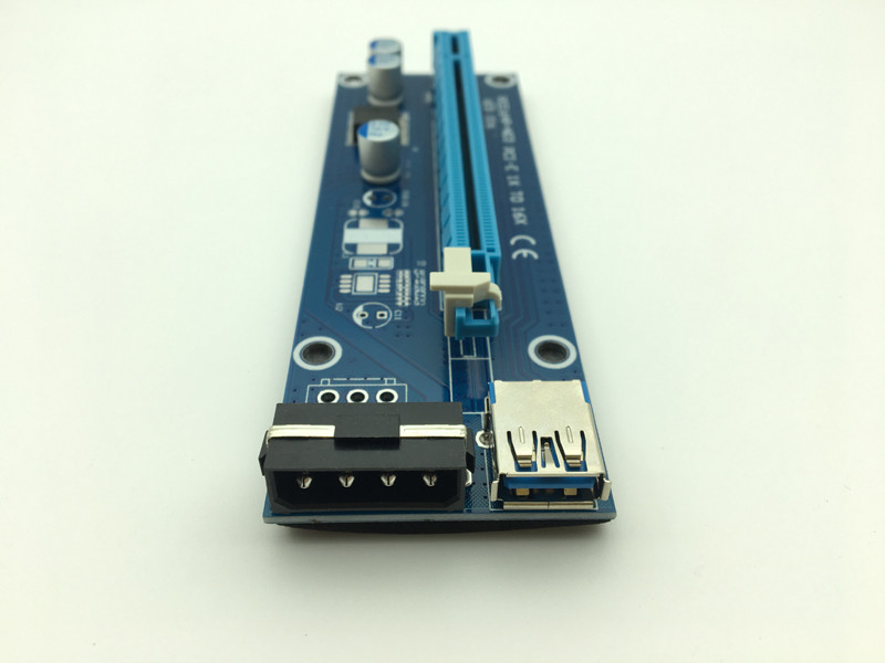 Mini PCIE Riser kortelė PCI-E PCI Express 1x–16x USB 3.0 kabelis SATA į 4Pin IDE Molex maitinimo šaltinis, skirtas BTC Miner Machine Mining