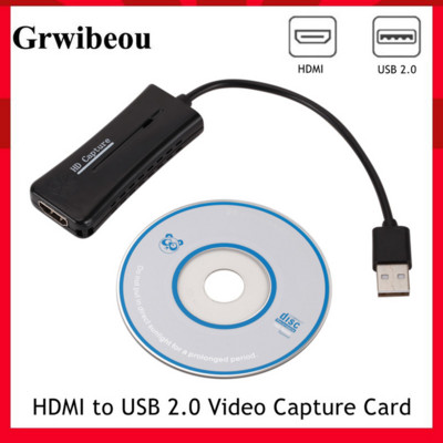HDMI videorögzítő kártya USB 2.0 könnyű hordozható HDMI élő videórögzítő játékrögzítő kártya laptop PS4 élő közvetítéshez