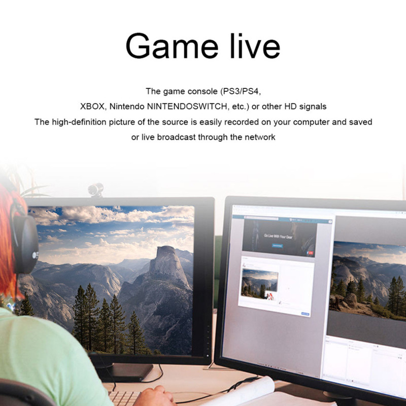 A GRWIBEOU új HD1080P hordozható videórögzítő kártyája interferenciamentes játékrögzítés, C típusú HDMI kompatibilis PC élő adás