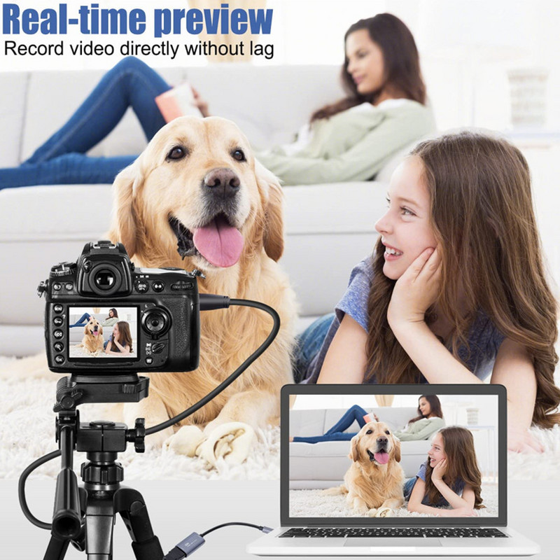 4K video tveršanas kartes sargspraudņa adapteris, ar C tipa USB saderīgs ar HDMI saderīgs Grabber Record Box spēļu kameras ierakstīšanai tiešraides straumēšanai