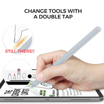 За калъф за Apple Pencil 2 Калъф за молив за Apple 2-ро поколение Преносим мек силиконов калъф Tablet Touch Stylus Pen Защитна калъфка