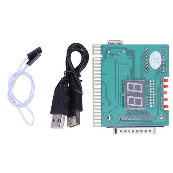 Νέα ένδειξη 4-ψηφίων PC Analyzer Diagnostic Post Card Motherboard Post Tester με οθόνη LED LCD για mian board
