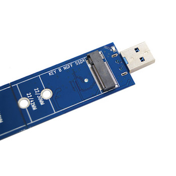 SSD M2 към USB адаптер M.2 към USB адаптер B Key M.2 SATA протокол SSD адаптер NGFF към USB 3.0 SSD карта за 2230 2242 2260 2280 M2