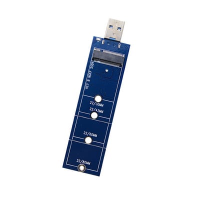 Adaptér SSD M2 na USB Adaptér M.2 na USB B Key M.2 SATA protokol SSD adaptér NGFF na USB 3.0 SSD karta pre 2230 2242 2260 2280 M2