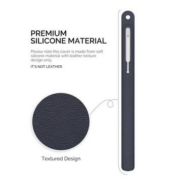 Подходящ за Apple Pencil 1/2 Generation Silicone Protective Sleeve Удароустойчив калъф за писалка с ултра-дебела текстура на кожата