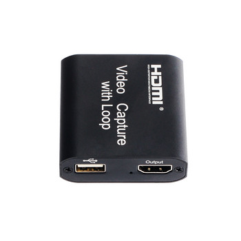 НОВА HD 1080P 4K HDMI видео карта за заснемане HDMI към USB 2.0 видеозаснемане Настолна игра Запис на живо поточно предаване Локален изход