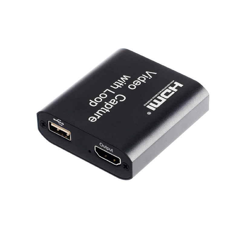ÚJ HD 1080P 4K HDMI videorögzítő kártya HDMI - USB 2.0 Videorögzítő Társasjáték felvétel Élő közvetítés Helyi hurokkimenet