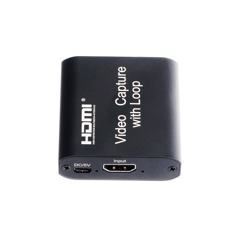 ÚJ HD 1080P 4K HDMI videorögzítő kártya HDMI - USB 2.0 Videorögzítő Társasjáték felvétel Élő közvetítés Helyi hurokkimenet
