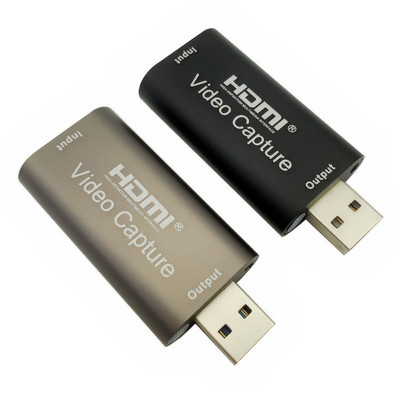 HMDI Video Capture Card USB 3.0 2.0 HDMI Video Grabber Recorder Box fr PS4 Игра DVD Видеокамера HD Камера Запис Поточно предаване на живо