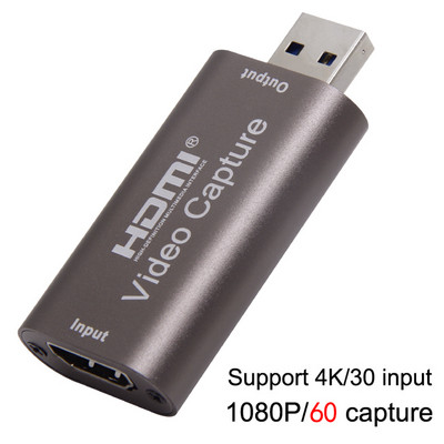 HMDI video tveršanas karte USB 3.0 2.0 HDMI video satvērēja ierakstītāja kaste fr PS4 spēle DVD videokamera HD kamera ieraksta tiešraides straumēšana