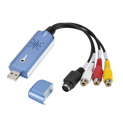H1111Z heli- ja videohõiveadapter VHS USB 2.0 salvestusseade DVD-DVR-teleri salvestuskaardi muunduri tugi Win10 jaoks MAC IOS-draivi jaoks