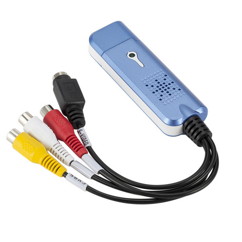 H1111Z garso ir vaizdo įrašymo adapteris VHS USB 2.0 fiksavimo įrenginys DVD DVR TV fiksavimo kortelės keitiklio palaikymas Win10, skirtas MAC IOS diskui