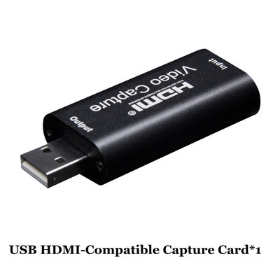 4K vaizdo įrašų USB fiksavimas su HDMI suderinama kortele „Video Grabber“ įrašymo dėžutė, skirta PS4 DVD vaizdo kamerai, kamerai, įrašant tiesioginį srautą