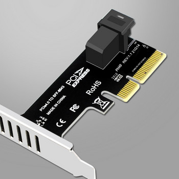 SFF 8643 към Pcie 3.0 4X/8X адаптерна карта 2 U.2 портова карта за Nvme SSD конвертор Разширителна карта за твърд диск за настолен компютър
