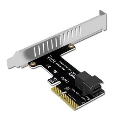 SFF 8643 uz Pcie 3.0 4X/8X adaptera karte 2 U.2 porta karte Nvme SSD pārveidotāja cietā diska paplašināšanas karte galddatoram