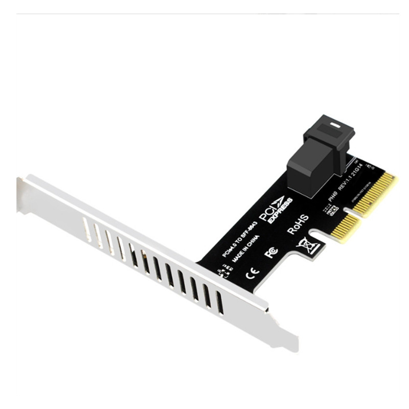 SFF 8643 To Pcie 3.0 4X/8X Adapter Card 2 U.2 Port Card Nvme SSD Converter Merevlemez bővítőkártya asztali számítógéphez
