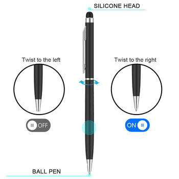 10 τμχ 2 σε 1 στυλό γραφίδας για κινητό τηλέφωνο Tablet στυλό σχεδίασης Capacitive Pencil Universal στυλό αφής για Pad Iphone Android