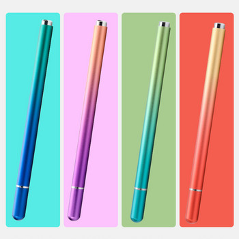 2 σε 1 Μαγνητική οθόνη αφής στυλό γραφίδας Gradient Color Ενσωματωμένη άκρη αναρρόφησης Clear Disc Capacitive στυλό για tablet iphone iad