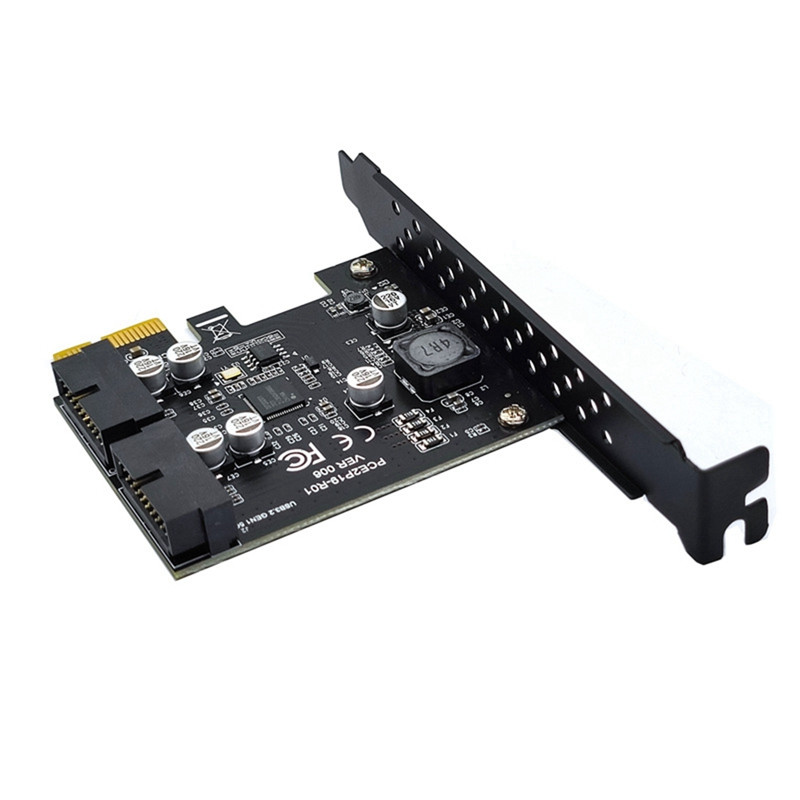 NOVÝ adaptér rozširujúcej karty USB 3.2 Pci-E, 2-portový 19-pinový adaptér Renesas D720201, 5 Gb/s USB 3 na Pci Express