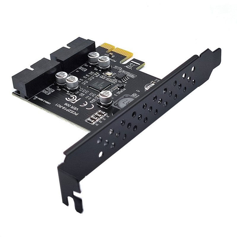 NOVÝ adaptér rozširujúcej karty USB 3.2 Pci-E, 2-portový 19-pinový adaptér Renesas D720201, 5 Gb/s USB 3 na Pci Express