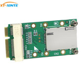 mPCIe Mini PCI-E adapterkártya SIM-kártya nyílással 3G 4G modulhoz USIM kártya bővítőhely / WWAN LTE / GPS kártya asztali laptop