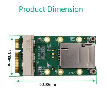 Κάρτα προσαρμογέα mPCIe Mini PCI-E με υποδοχή κάρτας SIM για μονάδα 3G 4G επέκταση υποδοχής κάρτας USIM / WWAN LTE / Επιτραπέζιο φορητό υπολογιστή κάρτας GPS