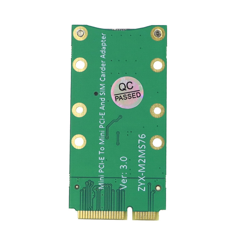 mPCIe Mini PCI-E adapterkártya SIM-kártya nyílással 3G 4G modulhoz USIM kártya bővítőhely / WWAN LTE / GPS kártya asztali laptop