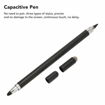 Stylus Accurate Positioning 3 σε 1 Πολυλειτουργική χωρητική γραφίδα με 2 μύτες οπτικών ινών για κινητά τηλέφωνα tablet καυτές εκπτώσεις