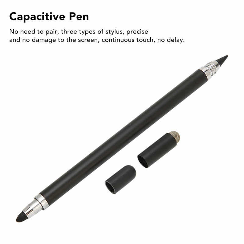 Tikslus rašiklio padėties nustatymas 3 viename daugiafunkcinis talpinis rašiklis su 2 pluošto antgaliais planšetiniams mobiliesiems telefonams karštas išpardavimas