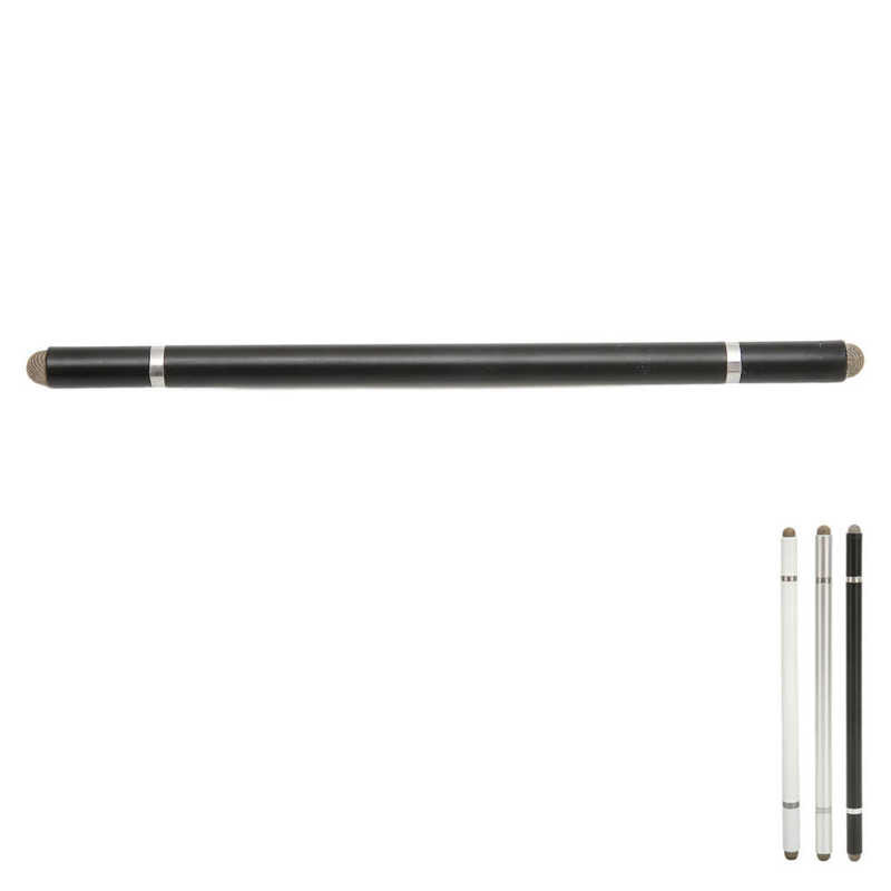 Crna pisaljka 4 u 1 višenamjenska kapacitivna olovka za precizno pozicioniranje s 2 vlaknasta vrha za mobilne telefone i tablete NOVO