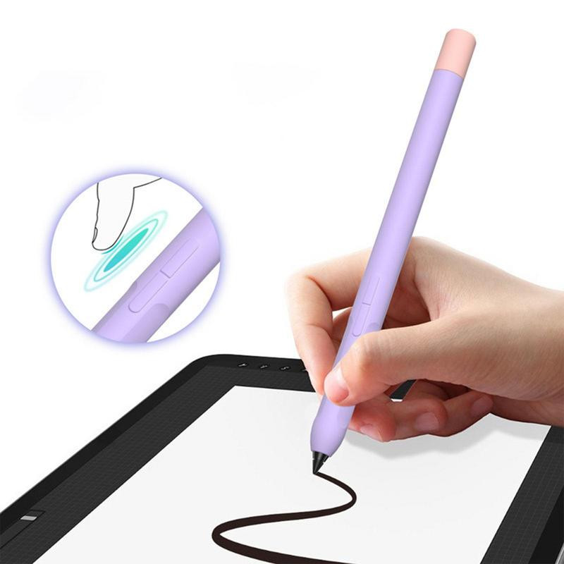 Husă universală pentru stilou din silicon Husă din silicon moale pentru tabletă Touch Stylus Manșon de protecție anti-pierdere pentru accesorii pentru stylus creion