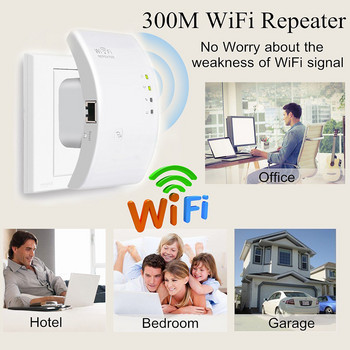 Μεγάλης εμβέλειας 2,4 GHz 300Mbps WiFi Repeater Router Ασύρματο σημείο πρόσβασης 802,11 B/g/n Ενισχυτής σήματος Wi-Fi Ενισχυτής Επέκταση