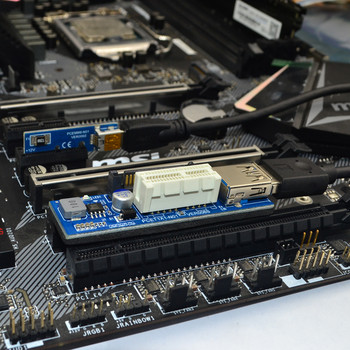 PCI-E X1 Extender PCI Express USB 3.0 Adapter Raiser PCIE 1X Riser Card USB 3.0 PCI-E SATA PCI E Riser PCI Express X1 към X1 слот