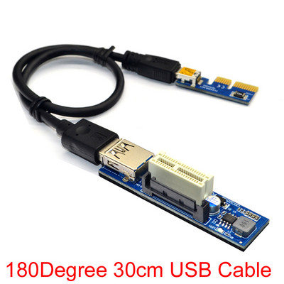 PCI-E X1 plėstuvas PCI Express USB 3.0 adapterio keltuvas PCIE 1X stovo kortelė USB 3.0 PCI-E SATA PCI E stovas PCI Express X1–X1 lizdas